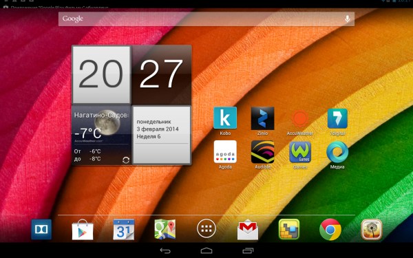 Операционная система планшета Acer Iconia A3-A11 3G