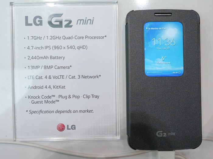 Характеристики LG G2 Mini