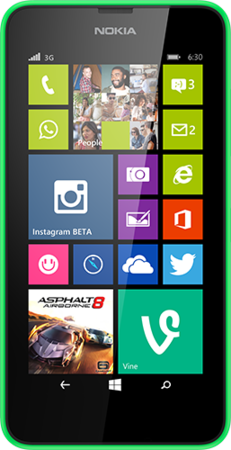 Nokia Lumia 630 Dual Sim - Главный экран