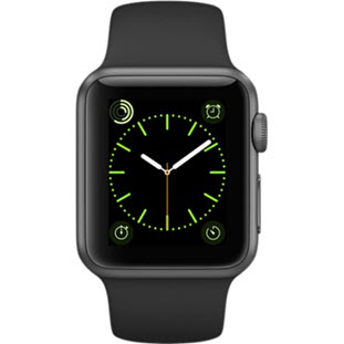 Apple Watch Sport 38mm (Space Gray Aluminum Case with Black Sport Band)