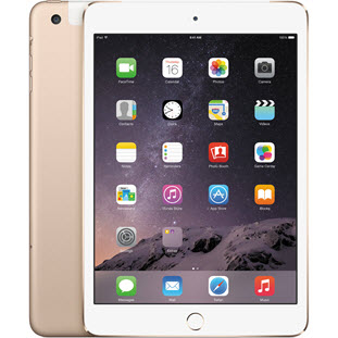 Фото товара Apple iPad mini 3 (128Gb, Wi-Fi + Cellular, gold)
