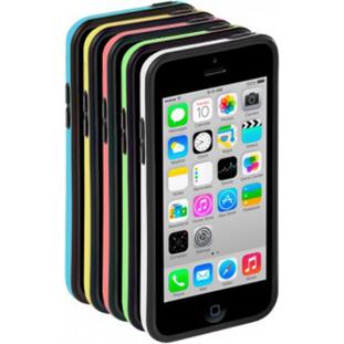 Фото товара Deppa Bumper для Apple iPhone 5C (черный/голубой)