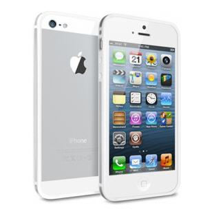 Фото товара Deppa Slim Bumper для Apple iPhone 5/5S (белый/серый)