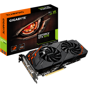 Фото товара GigaByte GeForce GTX 1070 WINDFORCE OC 8G (rev 2.0) [GV-N1070WF2OC-8GD]