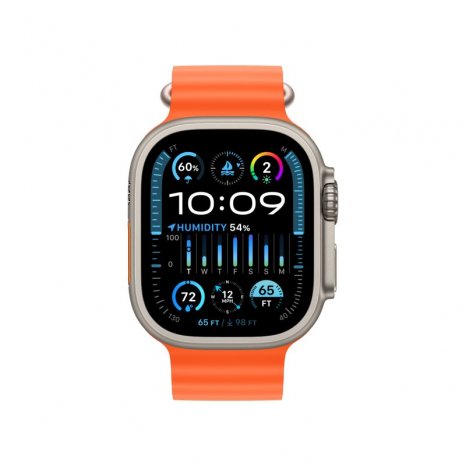 Фото товара Apple Watch Ultra 2 49mm Titanium Case with Orange Ocean Band (GPS + Cellular)