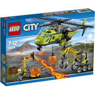 Фото товара LEGO City 60123 Грузовой вертолет исследователей вулканов