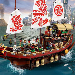 Фото товара LEGO Ninjago 70618 Летающий корабль Мастера Ву