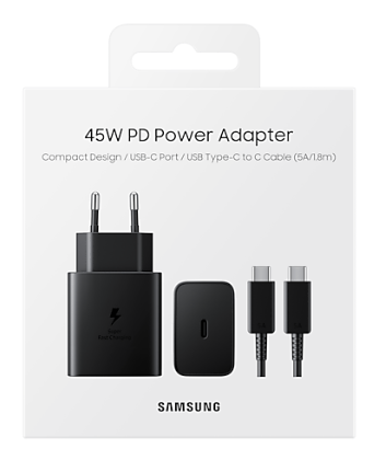Фото товара Samsung EP-TA845, USB Type-C 45Вт черный