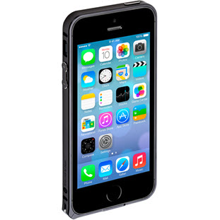 Deppa Alum Bumper для Apple iPhone 5/5S/SE и пленка (черный)