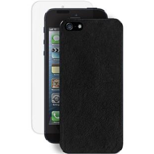 Deppa накладка кожаная для Apple iPhone 5 (rich black)
