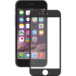 Deppa для экрана Apple iPhone 6/6S (Asahi, прозрачное, черное, 0.4мм)