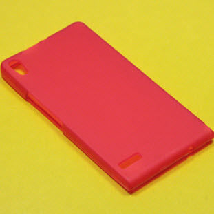 Jast силиконовый для Huawei Ascend P6 (красный матовый)