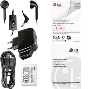 ��������� �������  LG GT540 Optimus (black)