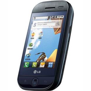 ��������� �������  LG GW620 (blue on black)