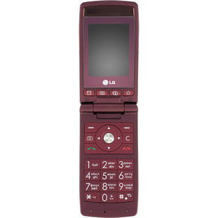��������� �������  LG KF300 (wine red)