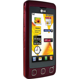 ��������� �������  LG KP500 (wine)