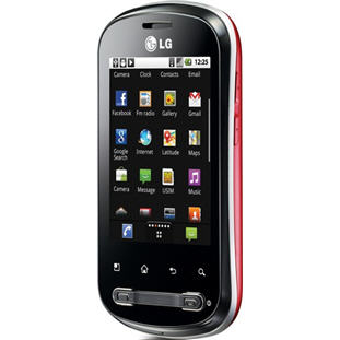 ��������� �������  LG P350 Optimus Me (red)