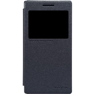 Nillkin Sparkle Leather книжка с окошком для Lenovo P70 (черный)