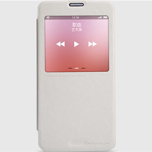 Nillkin Sparkle Leather книжка с окошком для Samsung Galaxy S5 (белый)