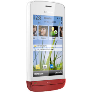 ��������� �������  Nokia C5-06 (white red)
