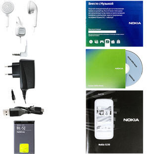 ��������� �������  Nokia 5230 (black silver)