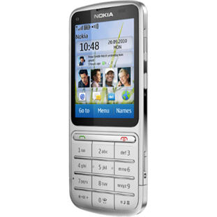 ��������� �������  Nokia C3-01 Touch and Type (silver)
