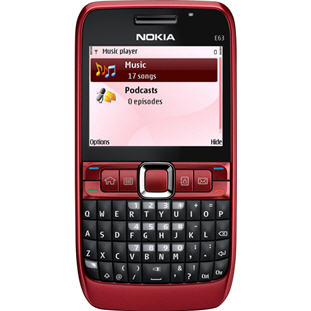 ��������� �������  Nokia E63 (ruby red)