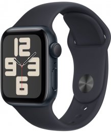 Умные часы Apple Watch SE (2023) 44mm Midnight Aluminum Case with Midnight Sport Band (GPS) (размер M/L)