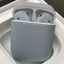 Bluetooth-гарнитура Apple AirPods 2 Color (без беспроводной зарядки чехла, matt grey)
