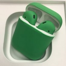 Bluetooth-гарнитура Apple AirPods 2 Color (без беспроводной зарядки чехла, matt green)