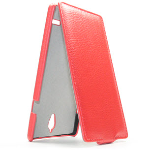Чехол Art Case флип для Huawei Ascend G700 (красный)