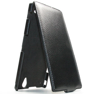 Чехол Art Case флип для Sony Xperia T2 Ultra (черный)