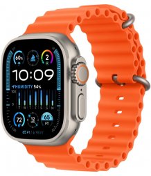Фото товара Apple Watch Ultra 2 49mm Titanium Case with Orange Ocean Band (GPS + Cellular)
