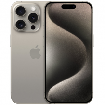 Фото товара Apple iPhone 15 Pro 128 Gb nano-Sim + eSim, Natural Titanium