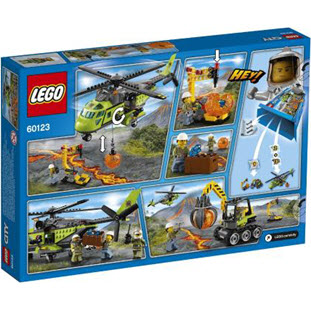 Фото товара LEGO City 60123 Грузовой вертолет исследователей вулканов