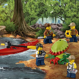 Фото товара LEGO City 60160 Передвижная лаборатория в джунглях