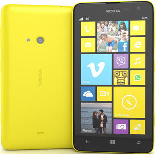 Фото товара Nokia 625 Lumia (LTE, yellow)