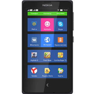 Фото товара Nokia X Dual Sim (black) / Нокиа Икс Две Сим-карты (черный)