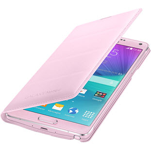 Чехол Samsung Flip Wallet книжка для Galaxy Note 4 (EF-WN910BPEGRU, розовый)