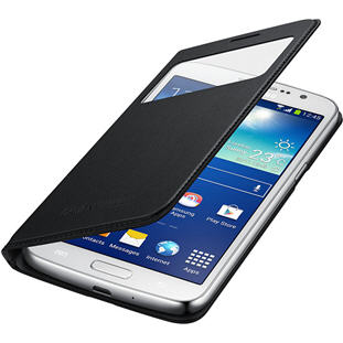 Чехол Samsung S-View Cover книжка с окошком для Galaxy Grand 2 (EF-CG710BBEGRU, черный)