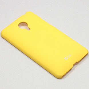 Чехол SkinBox накладка-пластик для Meizu MX4 (желтый)