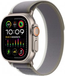 Фото товара Apple Watch Ultra 2 49mm Titanium Case with Green/Gray Trail Loop - S/M (GPS + Cellular)