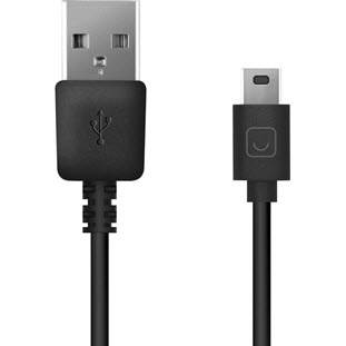 Prime Line USB - miniUSB (1.2м, черный)