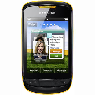 ��������� �������  Samsung S3850 Corby II (festival yellow)