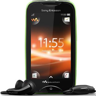 ��������� �������  Sony Ericsson WT13i Mix Walkman (green on black)
