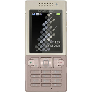 ��������� �������  Sony Ericsson T700 (gold on pink)